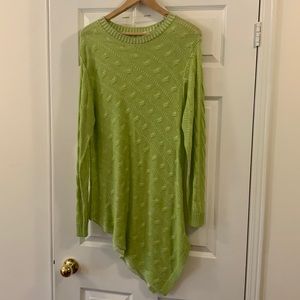 Long Lime Green Nygard Sweater